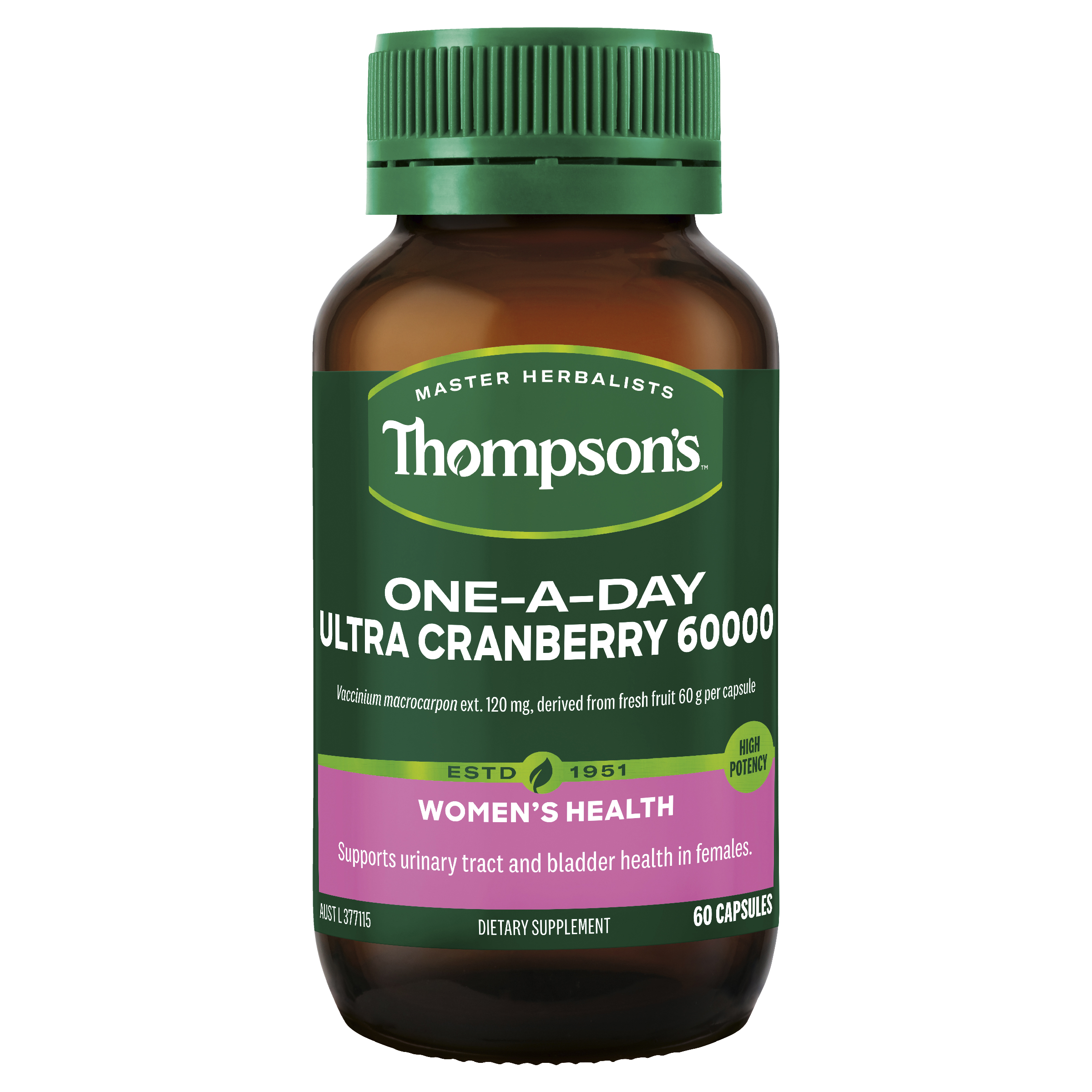 Thompson's One-A-Day Ultra Cranberry 60000