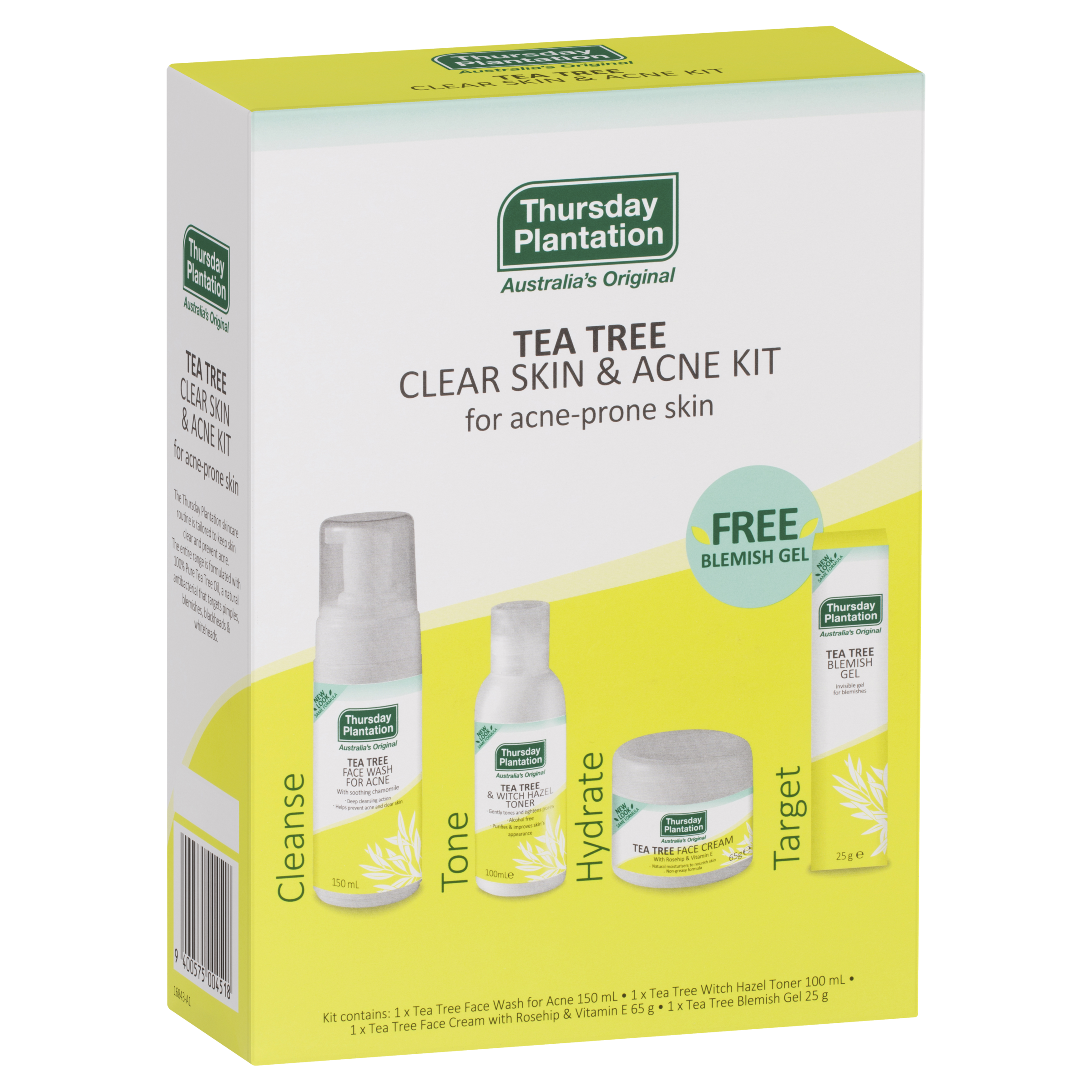 Thursday Plantation Tea Tree Clear Skin & Acne Kit - Net Pharmacy