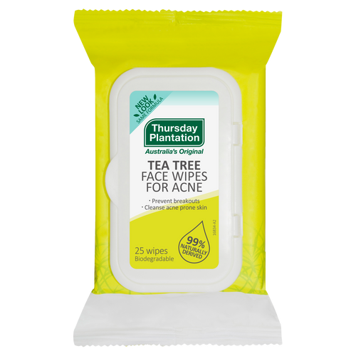Thursday Plantation Tea Tree Face Wipes for Acne