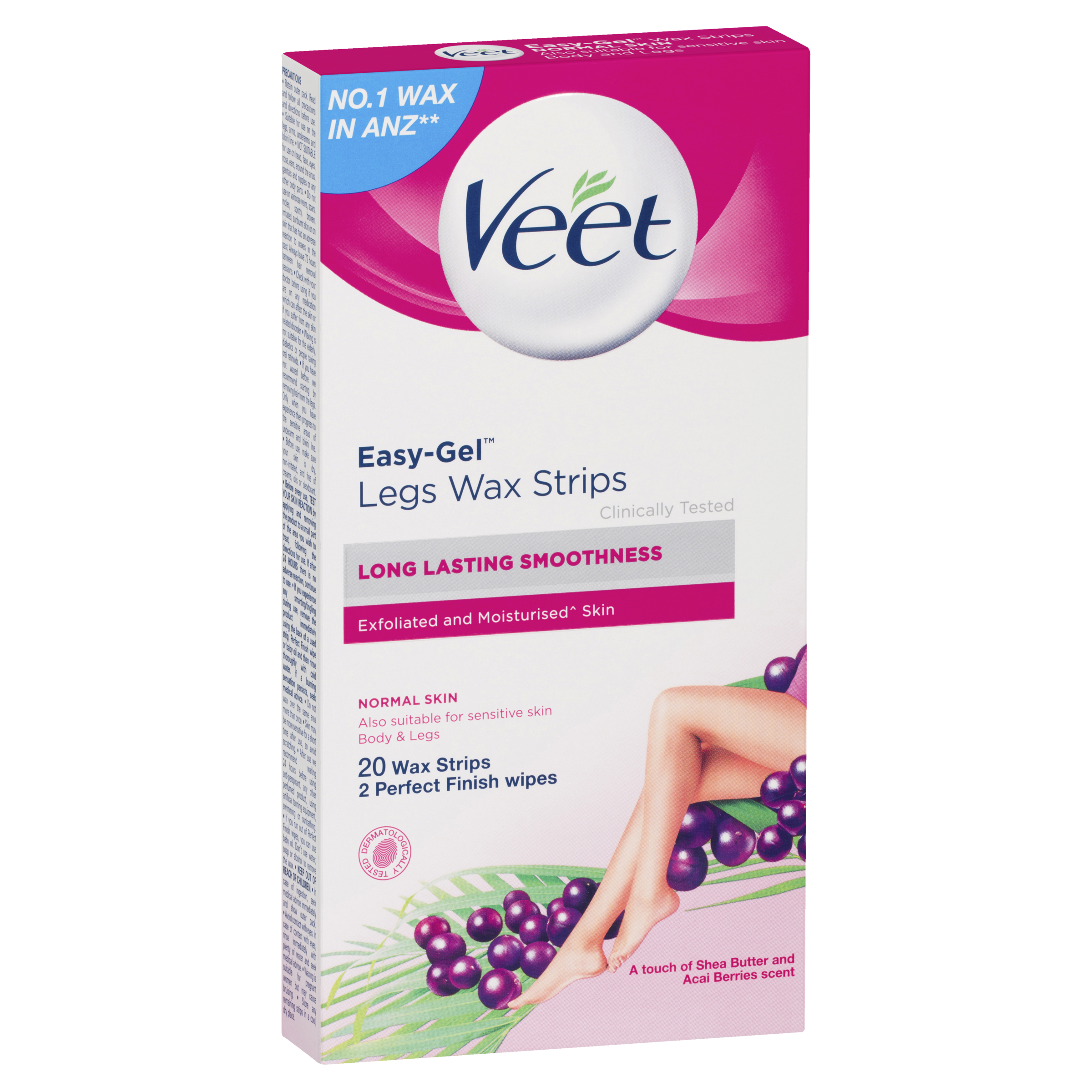 Veet Easy-Gel Legs Wax Strips Normal Skin