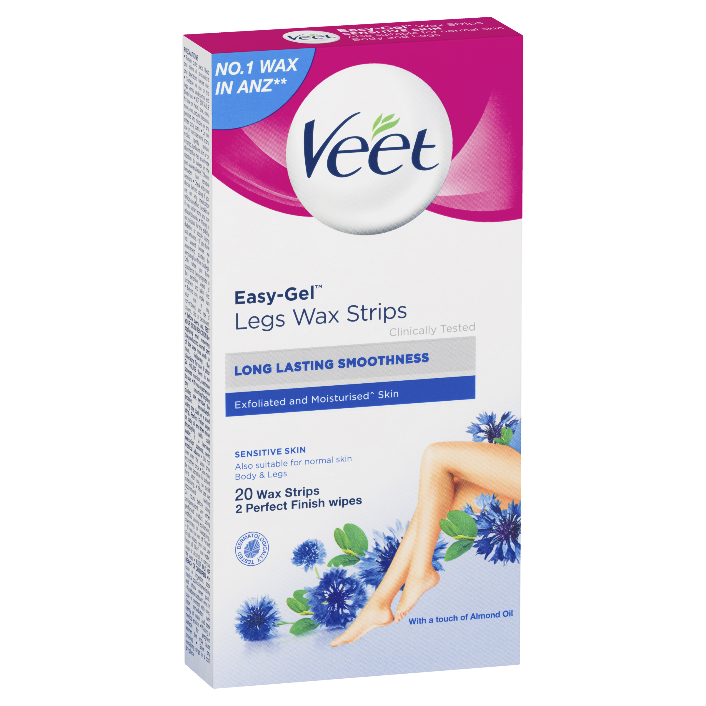 Veet Easy-Gel Legs Wax Strips Sensitive Skin
