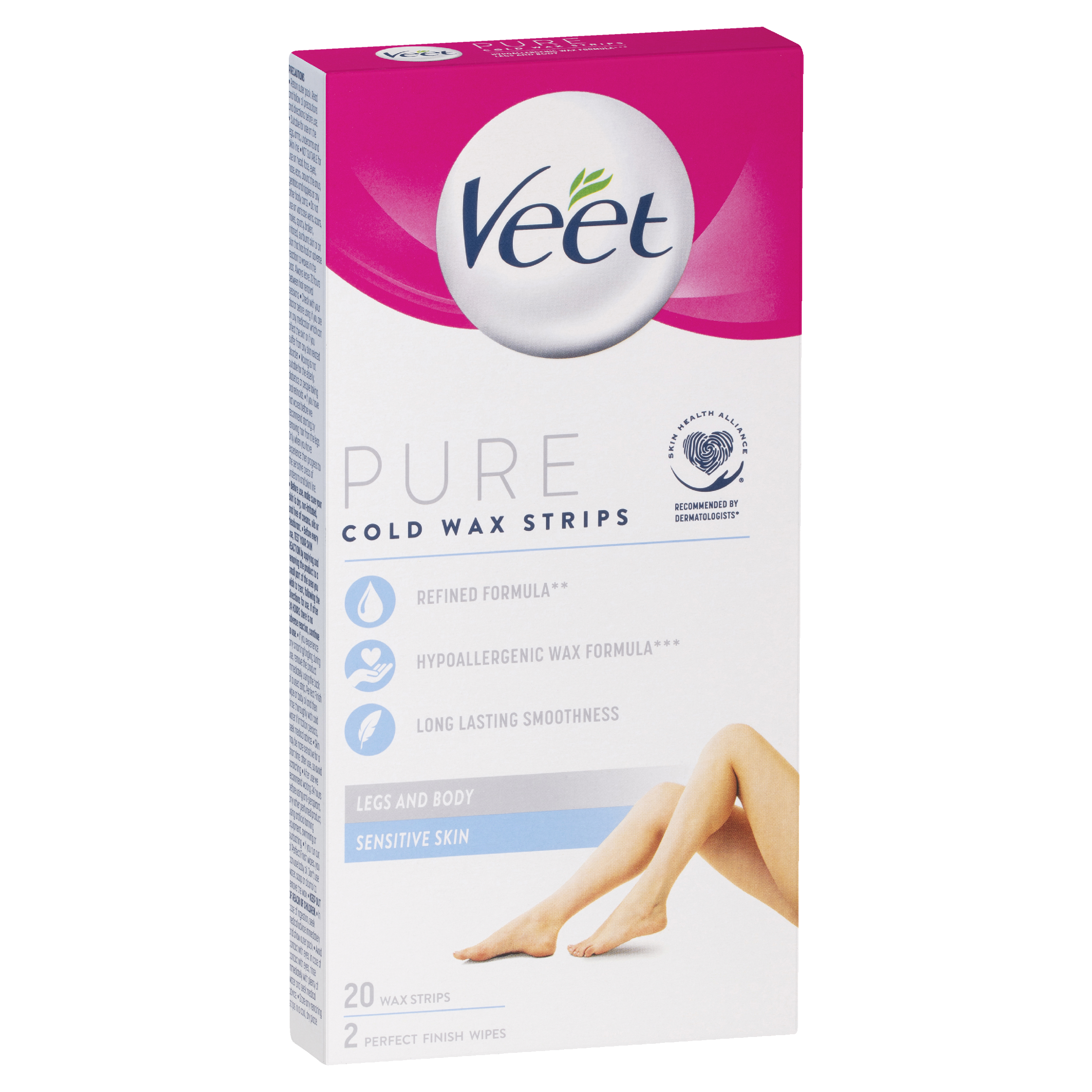 Veet Pure Cold Wax Strips for Legs and Body