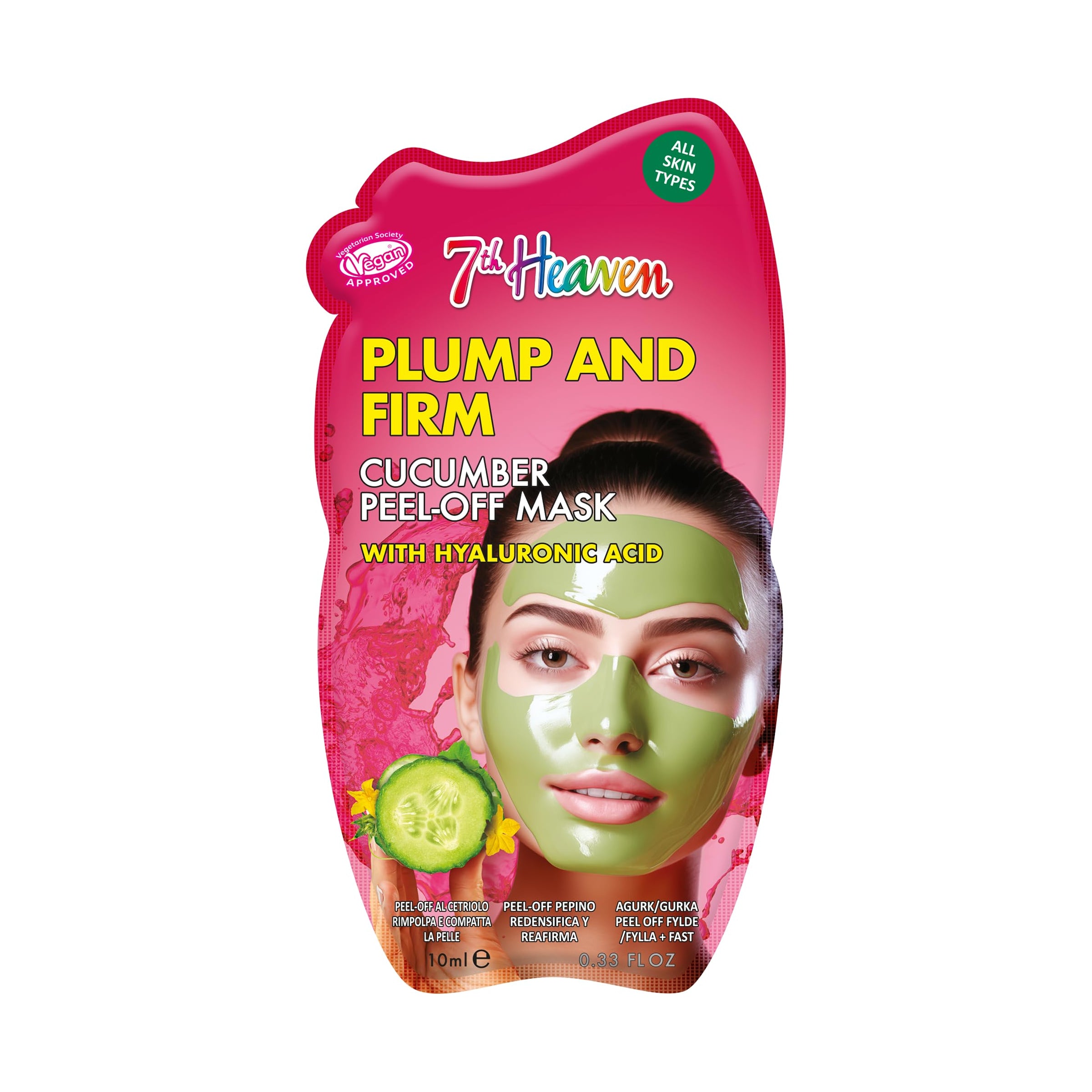7th Heaven Plump & Firm Cucumber Peel-Off Mask with Hyaluronic Acid