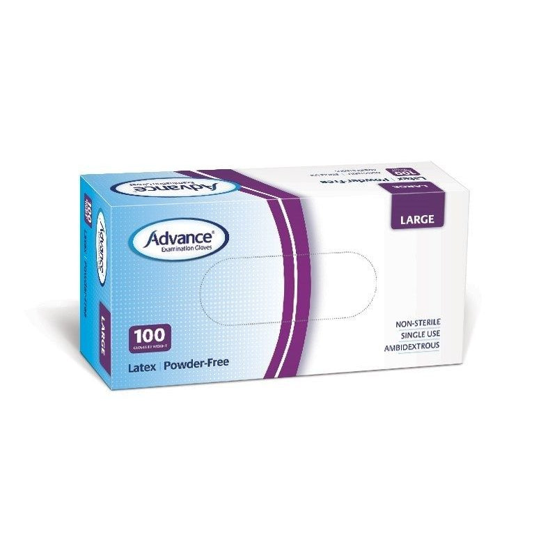 Advance Latex Powder Free Examination Gloves