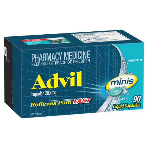 Advil Minis Liquid Capsules for Pain Relief