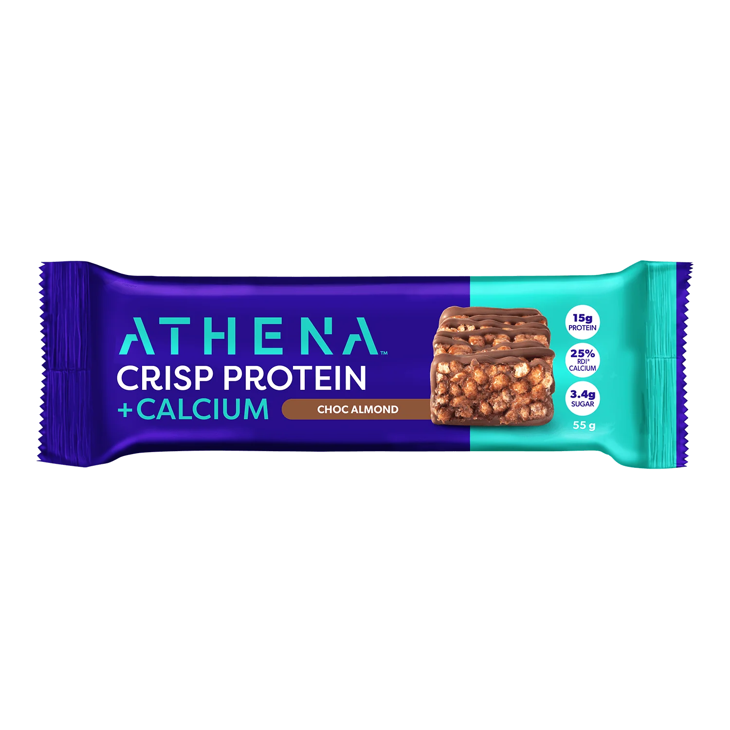 Athena Crisp Protein + Calcium Bars - Choc Almond