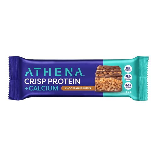 Athena Crisp Protein + Calcium Bars - Choc Peanut Butter