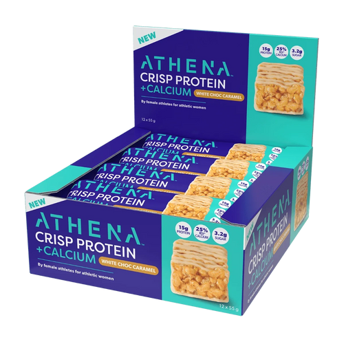 Athena Crisp Protein + Calcium Bars - White Choc Caramel