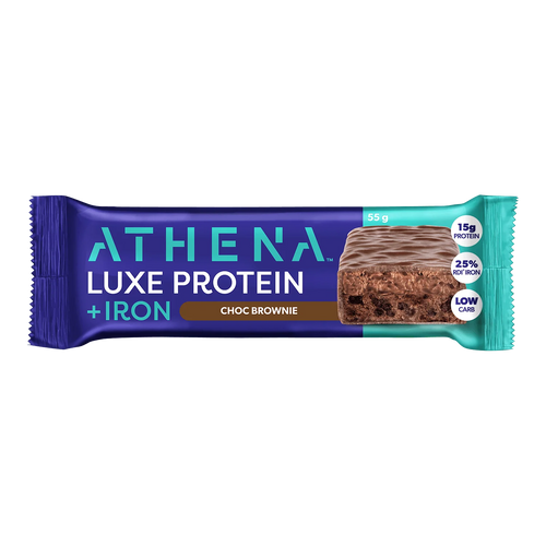 Athena Luxe Protein + Iron Bars - Choc Brownie