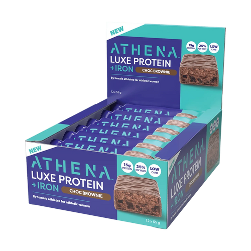 Athena Luxe Protein + Iron Bars - Choc Brownie