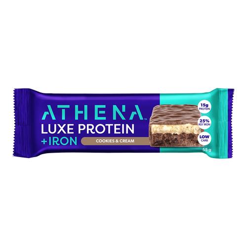 Athena Luxe Protein + Iron Bars - Cookies & Cream