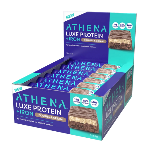 Athena Luxe Protein + Iron Bars - Cookies & Cream