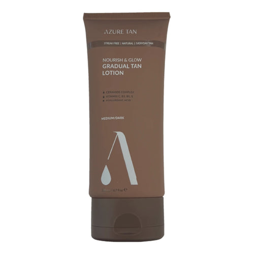 Azure Tan Nourish & Glow Gradual Tan Lotion - Medium/Dark