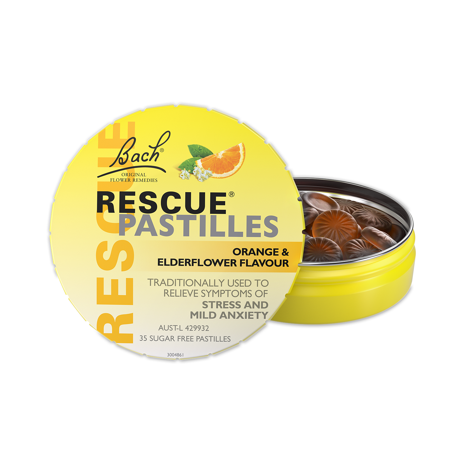 Bach Rescue Pastilles - Orange & Elderflower Flavour