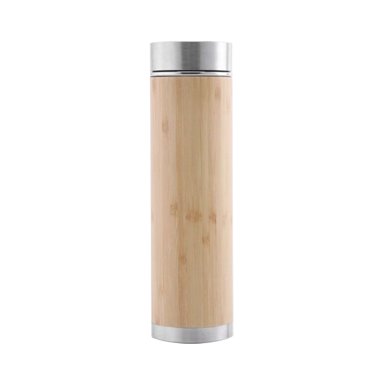 Bamboo Insulated Water Bottle with Tea Strainer