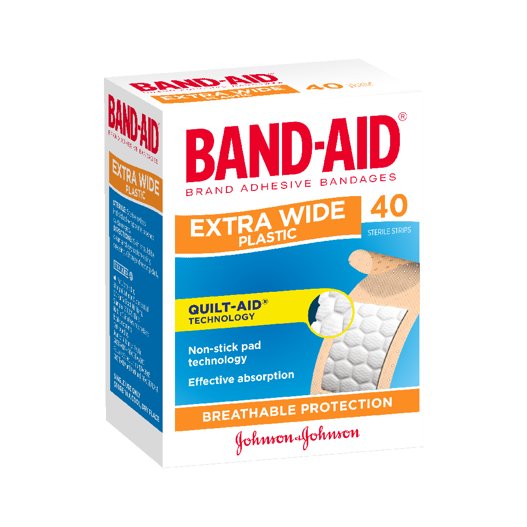 Band-Aid Plastic Strips Extra Wide
