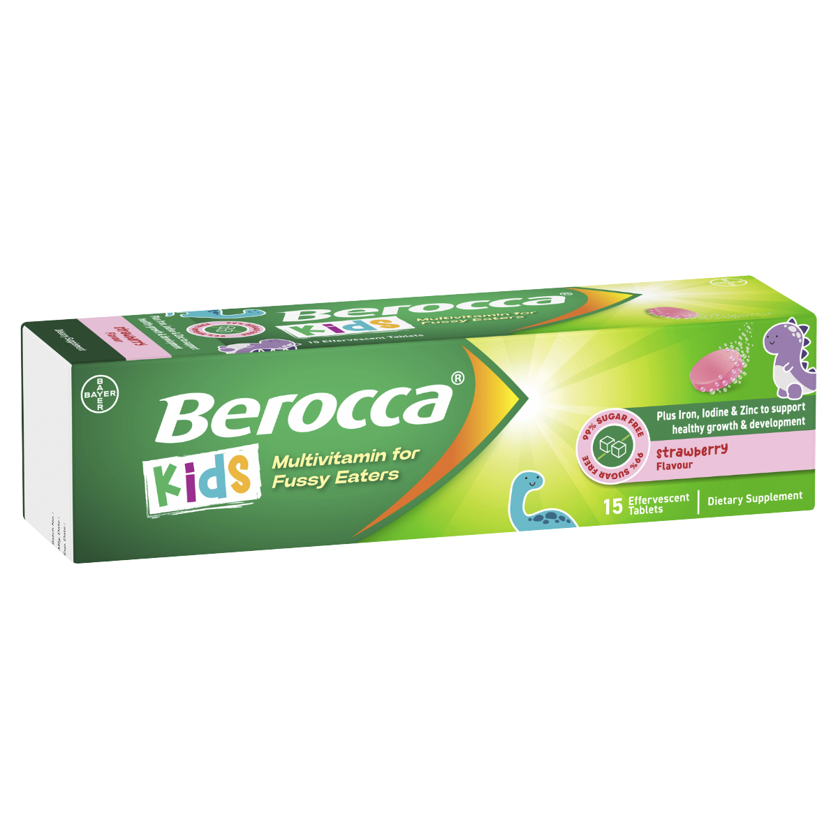 Berocca Kids Multivitamin for Fussy Eaters - Strawberry Flavour