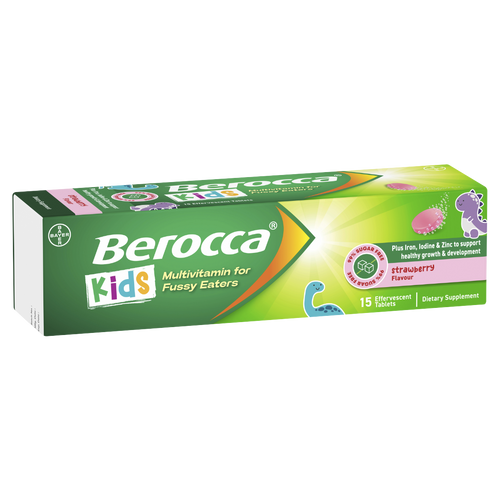 Berocca Kids Multivitamin for Fussy Eaters - Strawberry Flavour