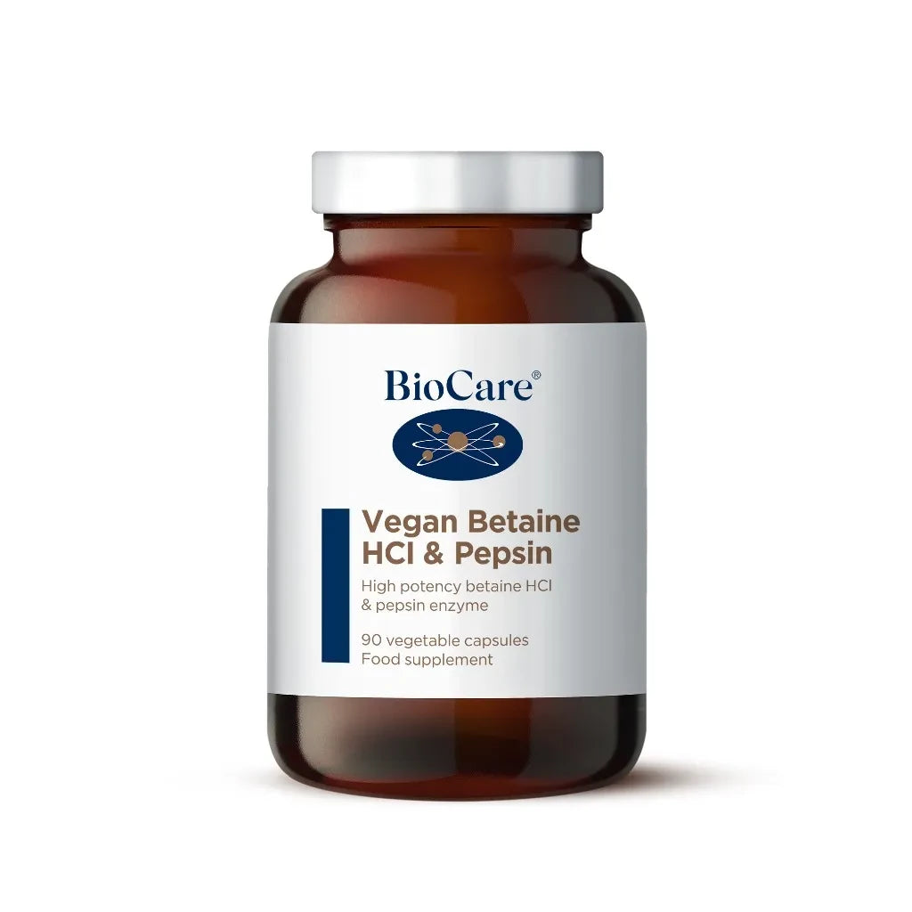 BioCare Vegan Betaine HCl & Pepsin