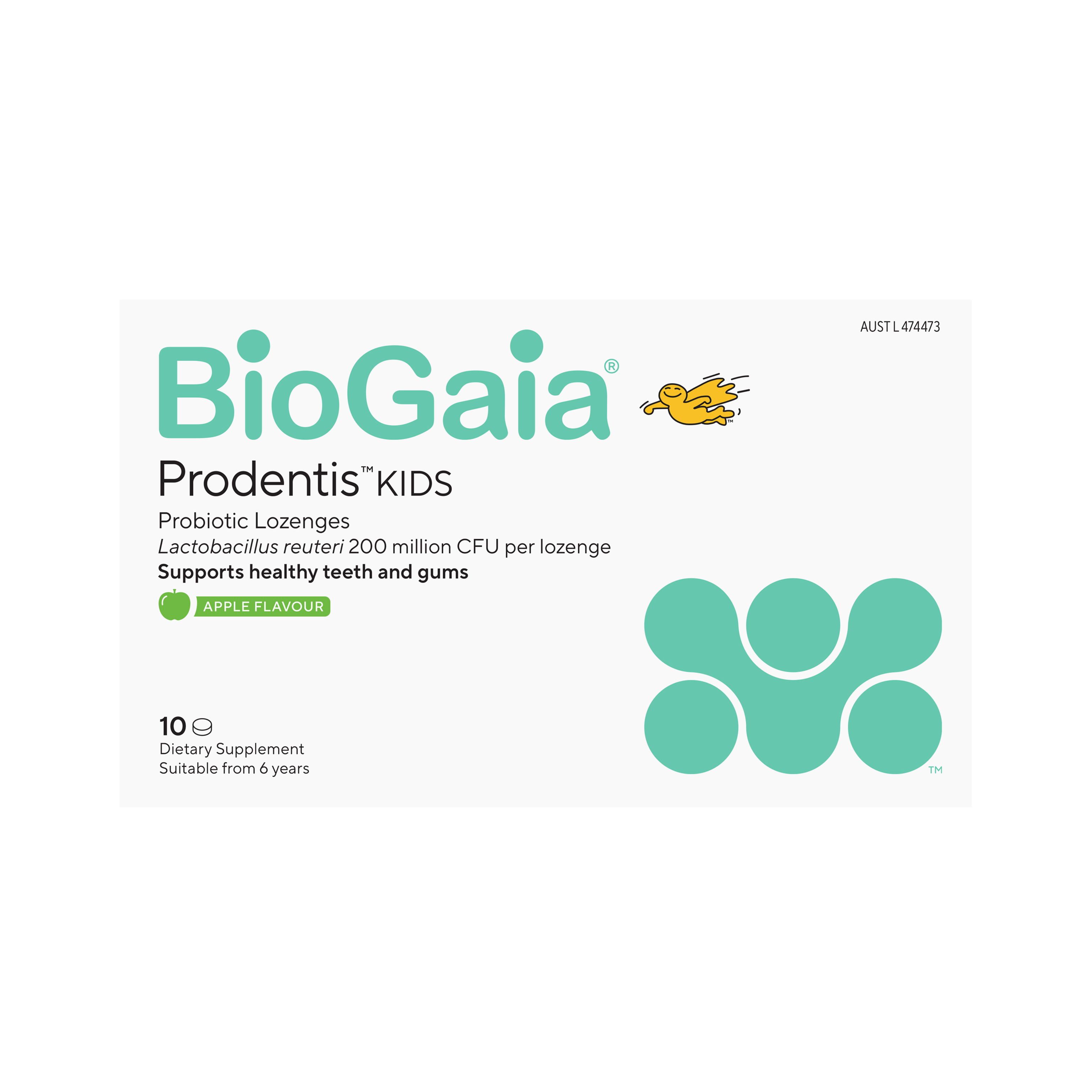 BioGaia Prodentis Kids Probiotic Lozenges - Apple Flavour