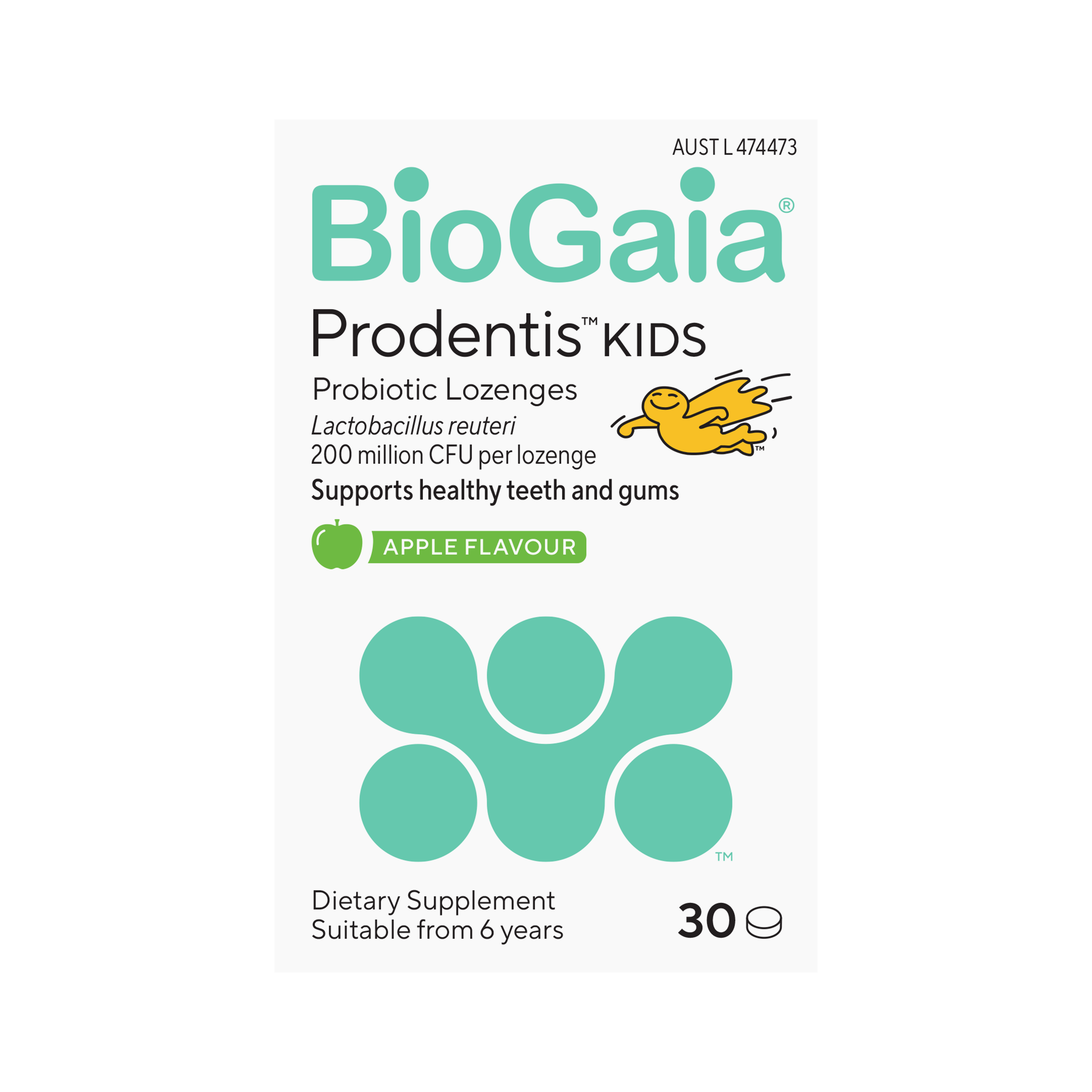 BioGaia Prodentis Kids Probiotic Lozenges - Apple Flavour