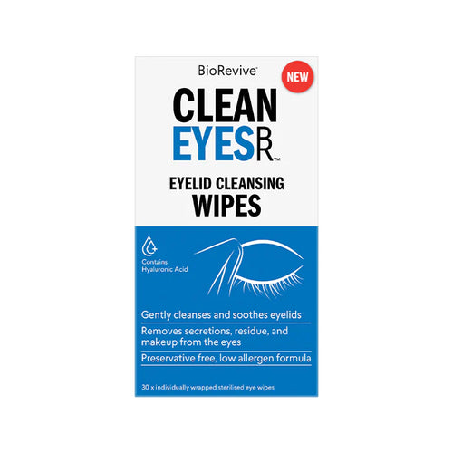 BioRevive CleanEyes Eyelid Cleansing Wipes