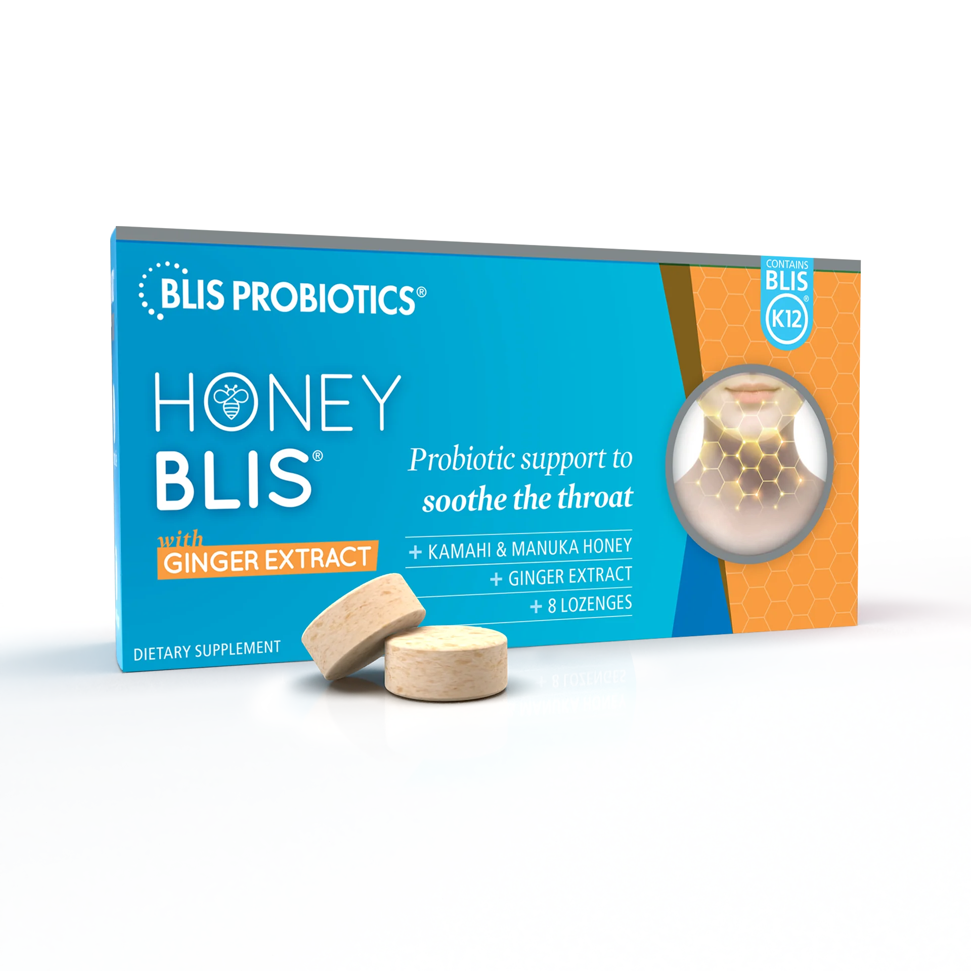 Blis HoneyBlis with BLIS K12™ and Manuka + Kamahi Honey & Ginger Extract