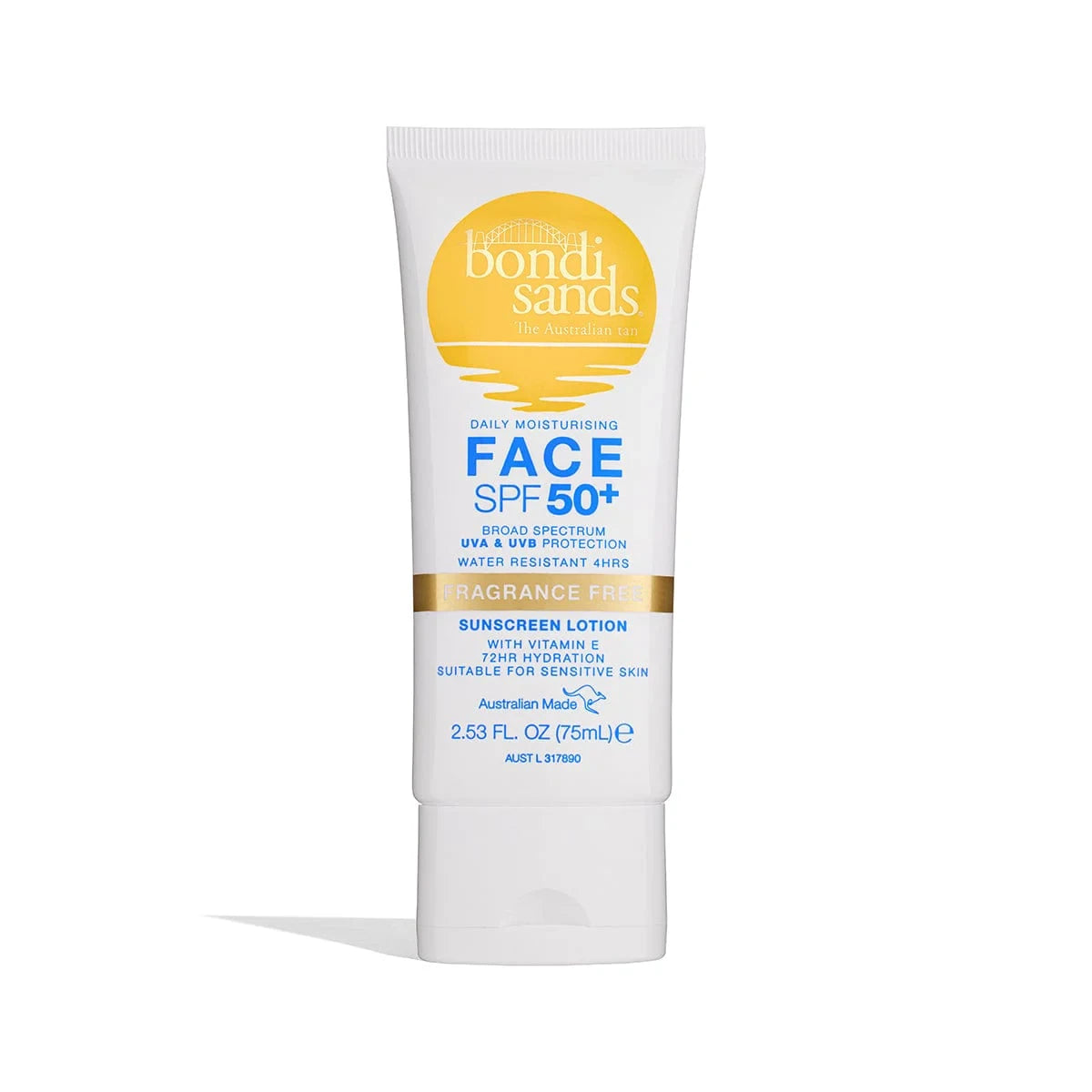 Bondi Sands Fragrance Free Face Sunscreen Lotion SPF 50+