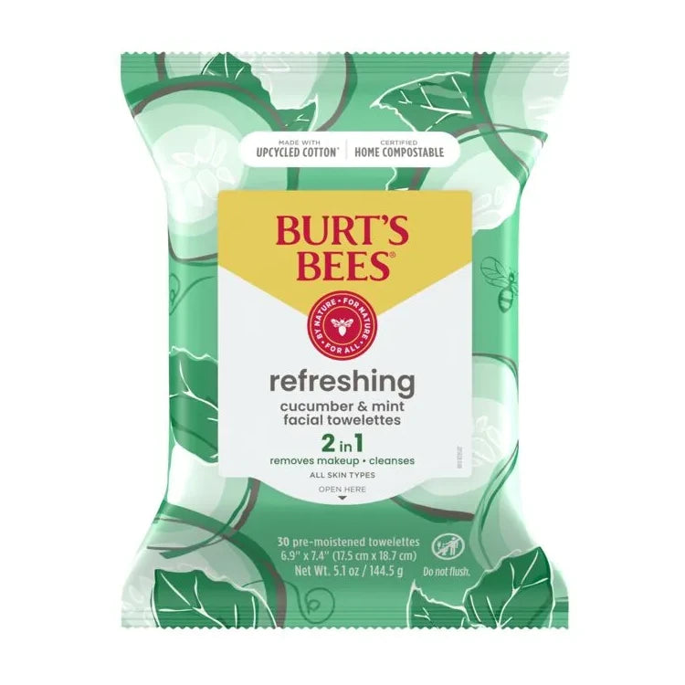 Burt's Bees Refreshing Cucumber & Mint Facial Towelettes