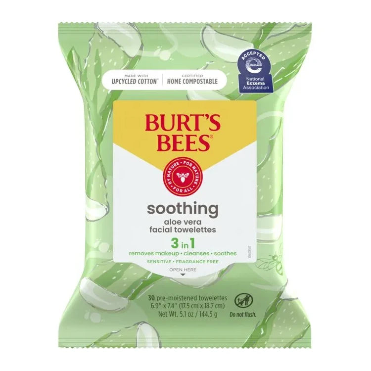 Burt's Bees Soothing Aloe Vera Facial Towelettes