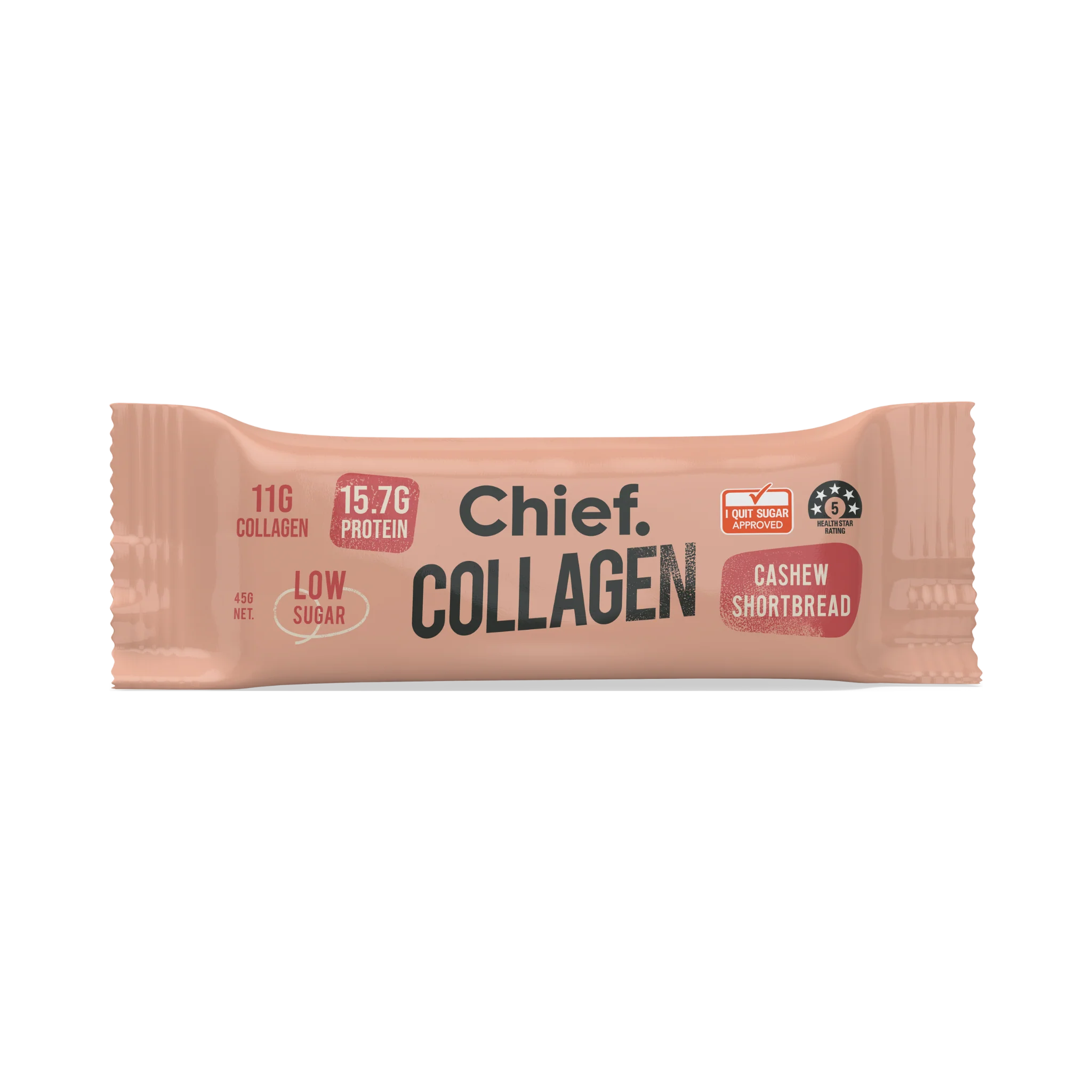 Chief Collagen Protein Bar - Cashew Shortbread