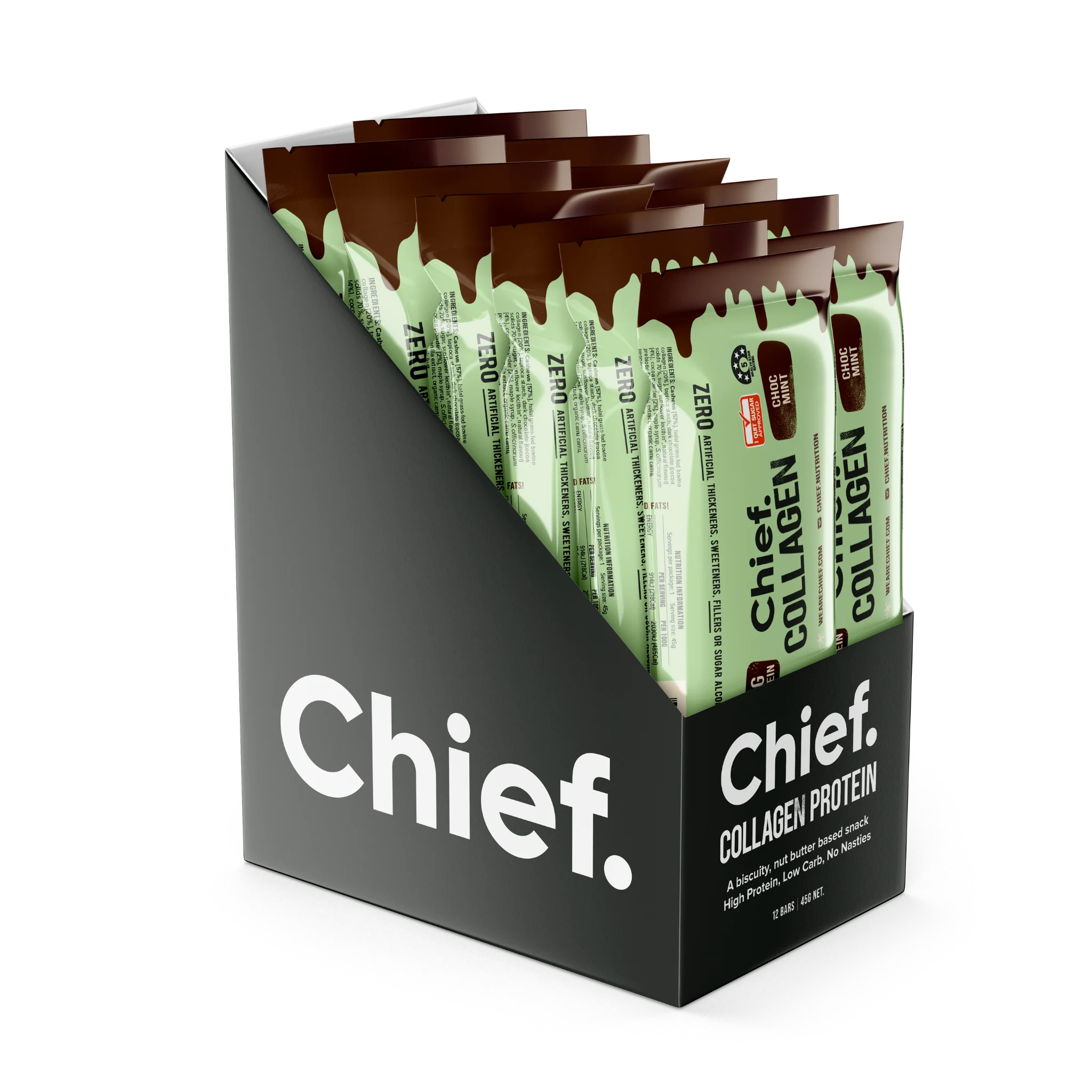 Chief Collagen Protein Bar - Choc Mint