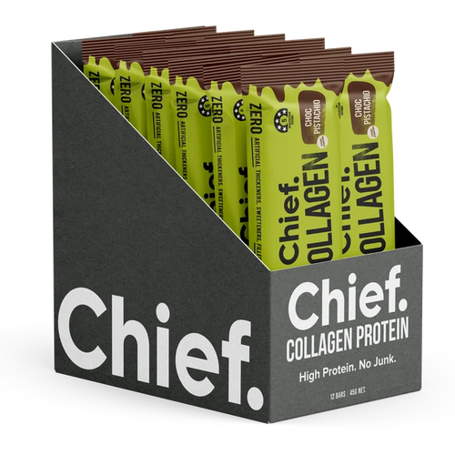 Chief Collagen Protein Bar - Choc Pistachio