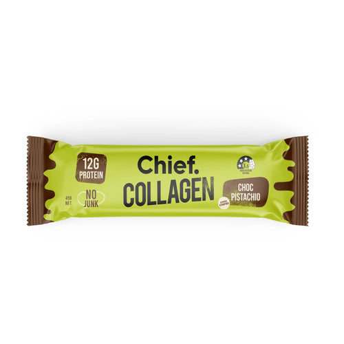 Chief Collagen Protein Bar - Choc Pistachio