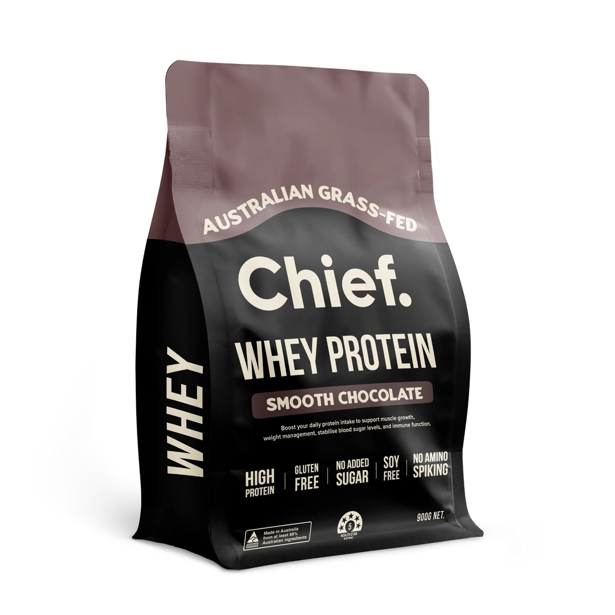 Chief Grass-fed Whey Protein Powder - Smooth Chocolate