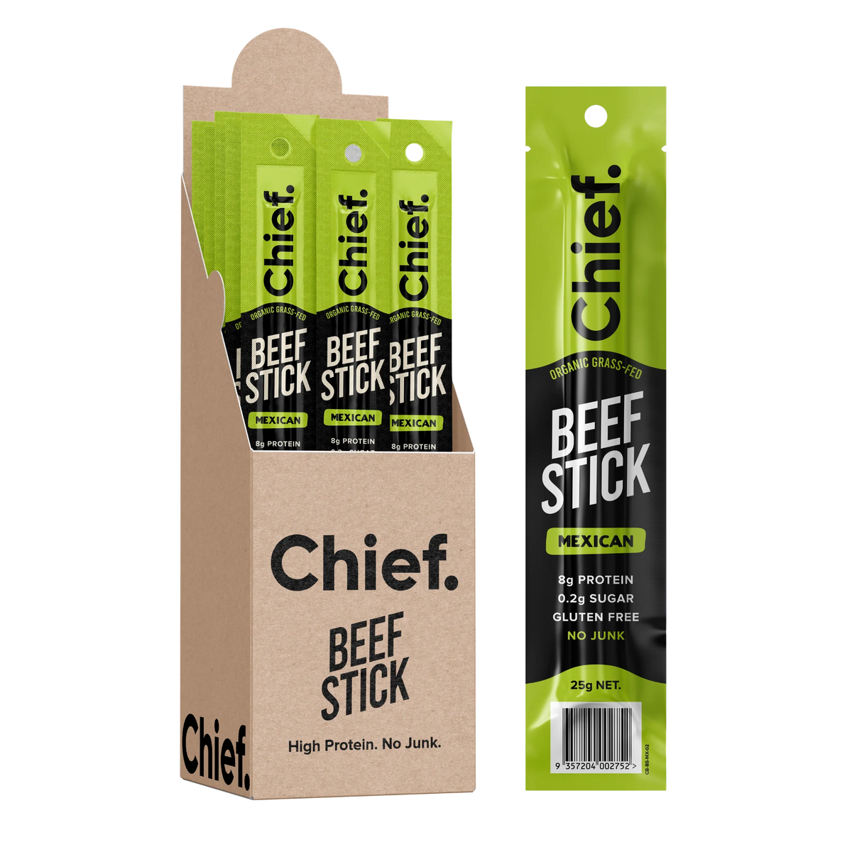Chief Organic Beef Stick - Mexican