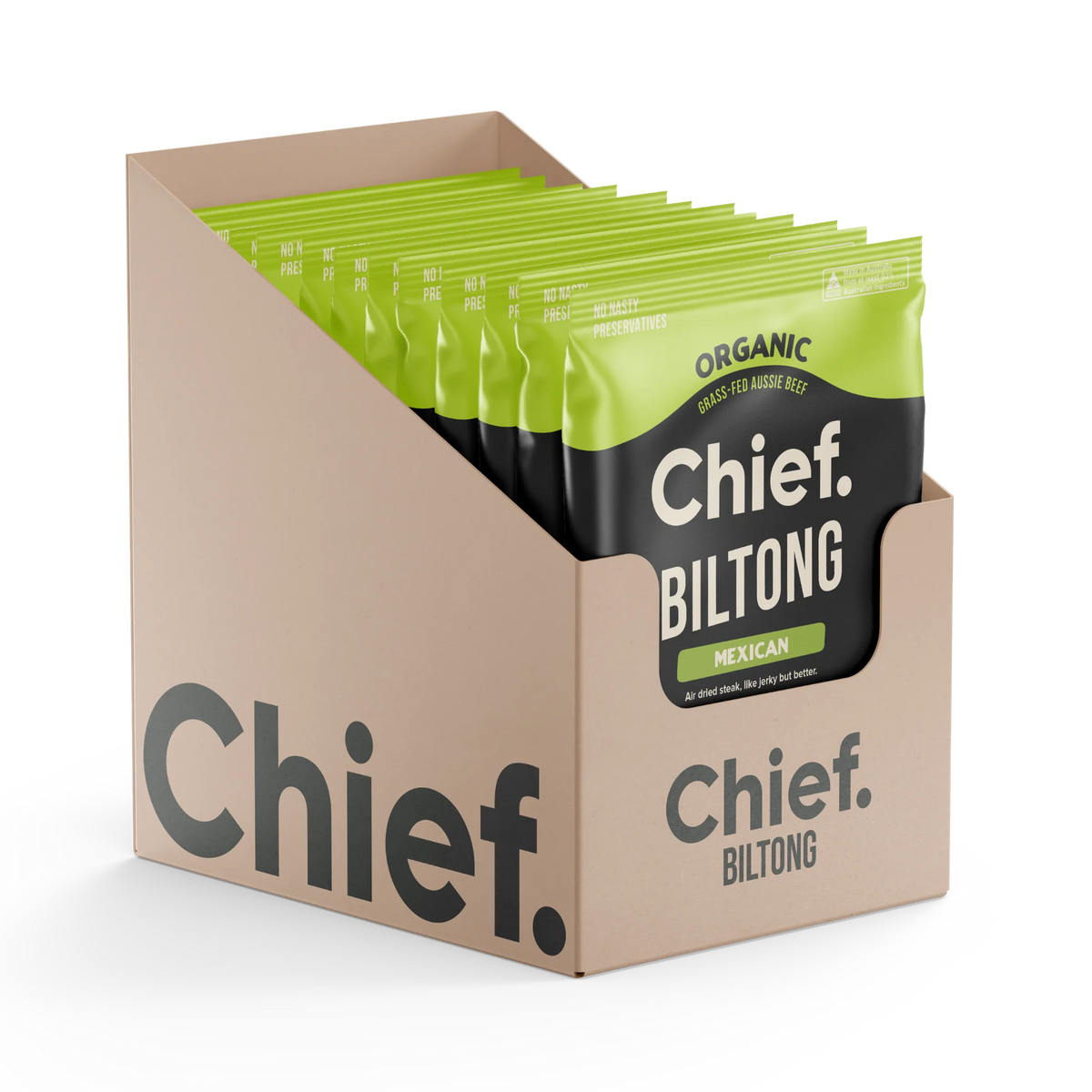 Chief Organic Biltong - Mexican (Chipotle & Lime)