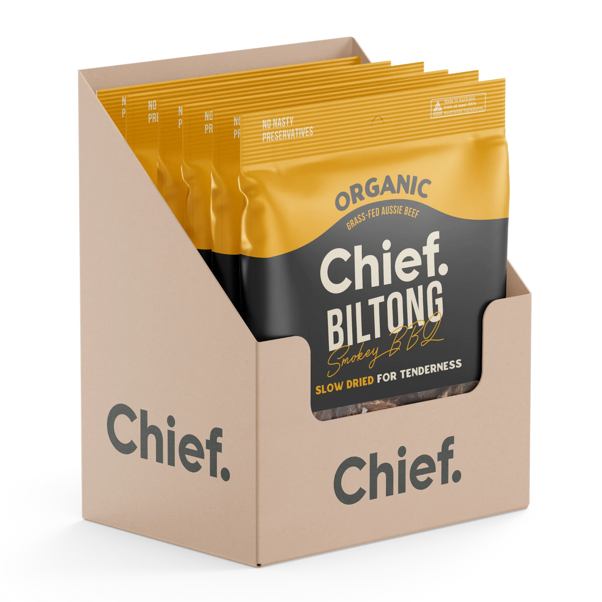 Chief Organic Biltong - Smokey BBQ