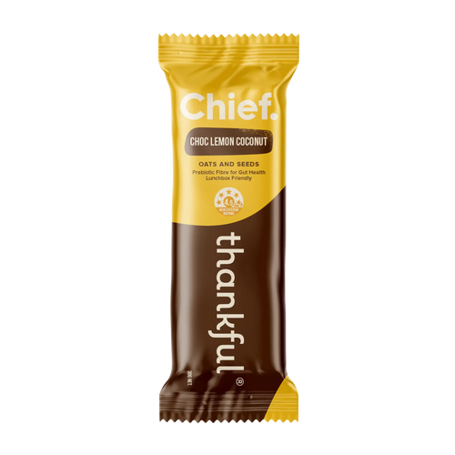 Chief Thankful Oat & Seed Bar - Choc Lemon Coconut
