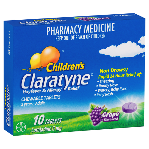 Claratyne Children's Hayfever & Allergy Relief Antihistamine Grape Flavoured