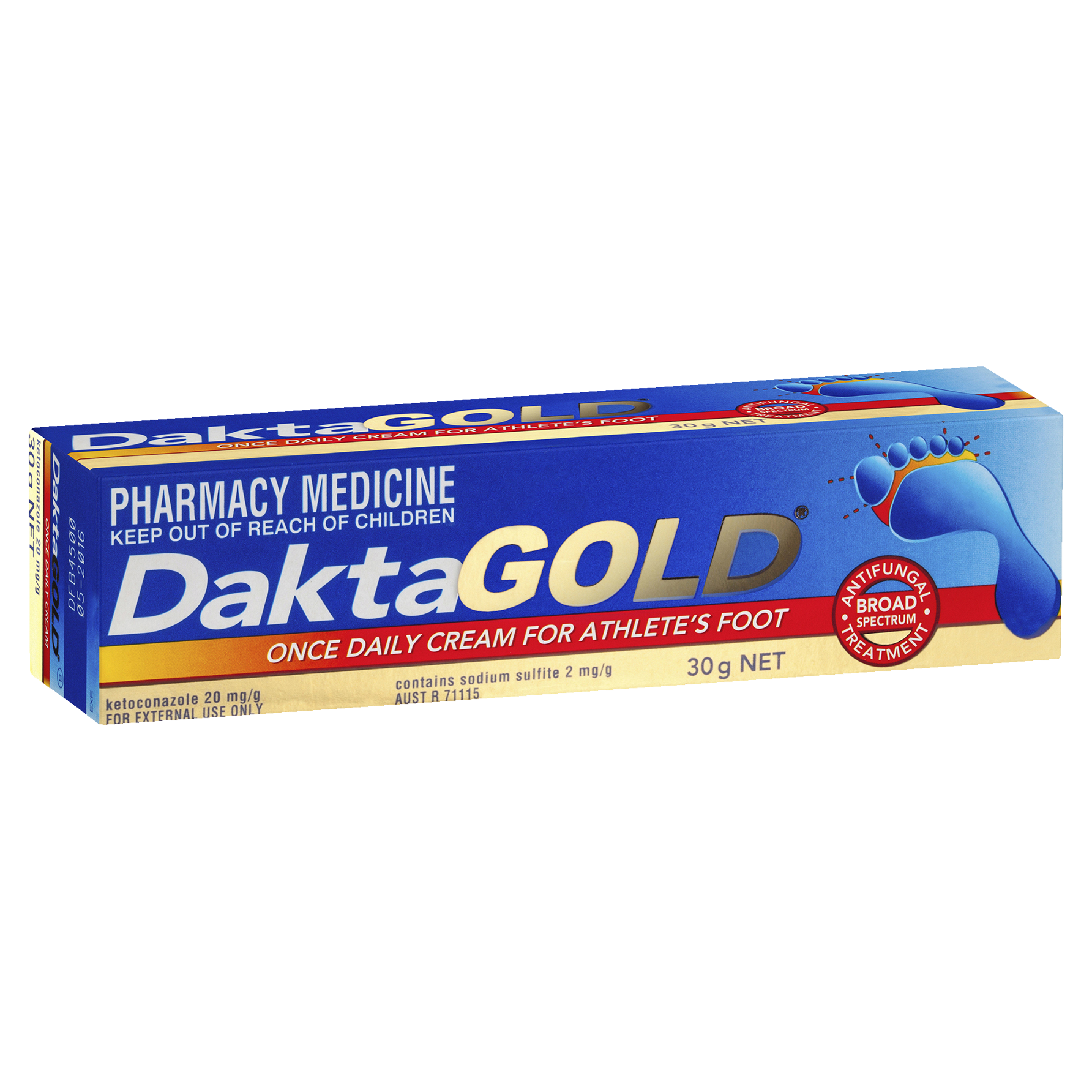 DaktaGOLD Once Daily Cream for Athlete's Foot