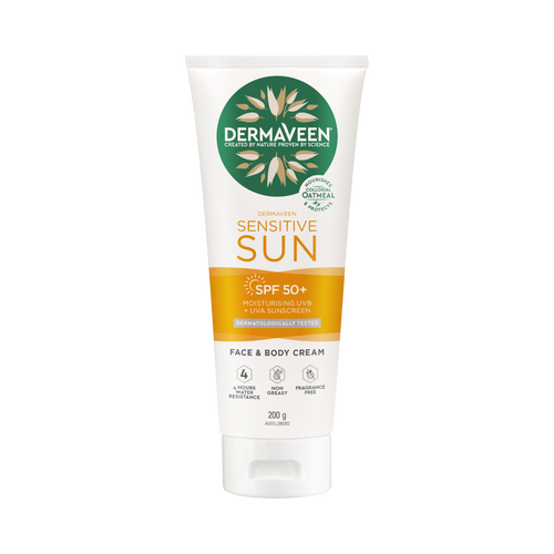 DermaVeen Sensitive Sun Face & Body Cream SPF 50+