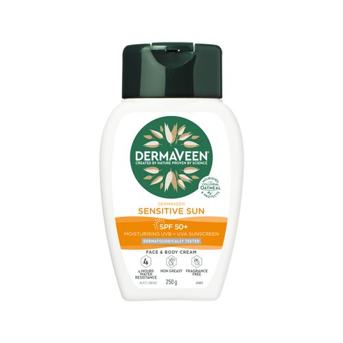 DermaVeen Sensitive Sun Face & Body Cream SPF 50+