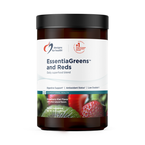 Designs for Health EssentiaGreens and Reds - Strawberry Kiwi Flavor
