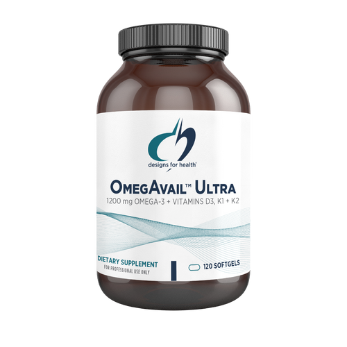 Designs for Health OmegAvail Ultra with Vitamins D3, K1 + K2