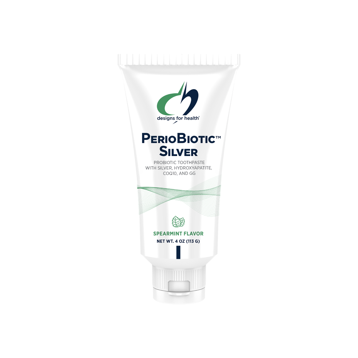Designs for Health PerioBiotic Silver Toothpaste - Spearmint Flavor