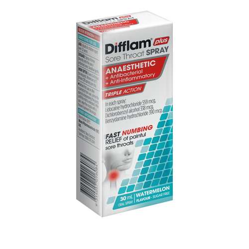 Difflam Plus Anaesthetic Sore Throat Spray