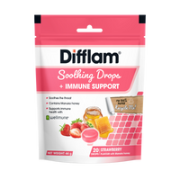 Difflam Soothing Drops + Immune Support - Strawberry
