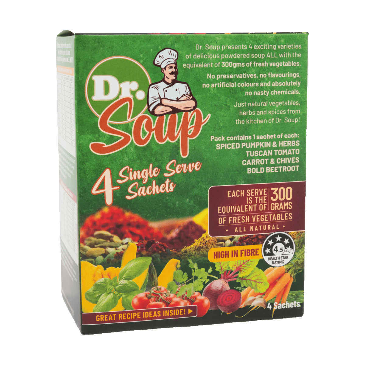 Dr. Soup 4 Single Serve Sachets