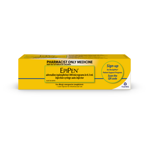 EpiPen Adult Adrenaline 300mcg/0.3mL Auto-Injector